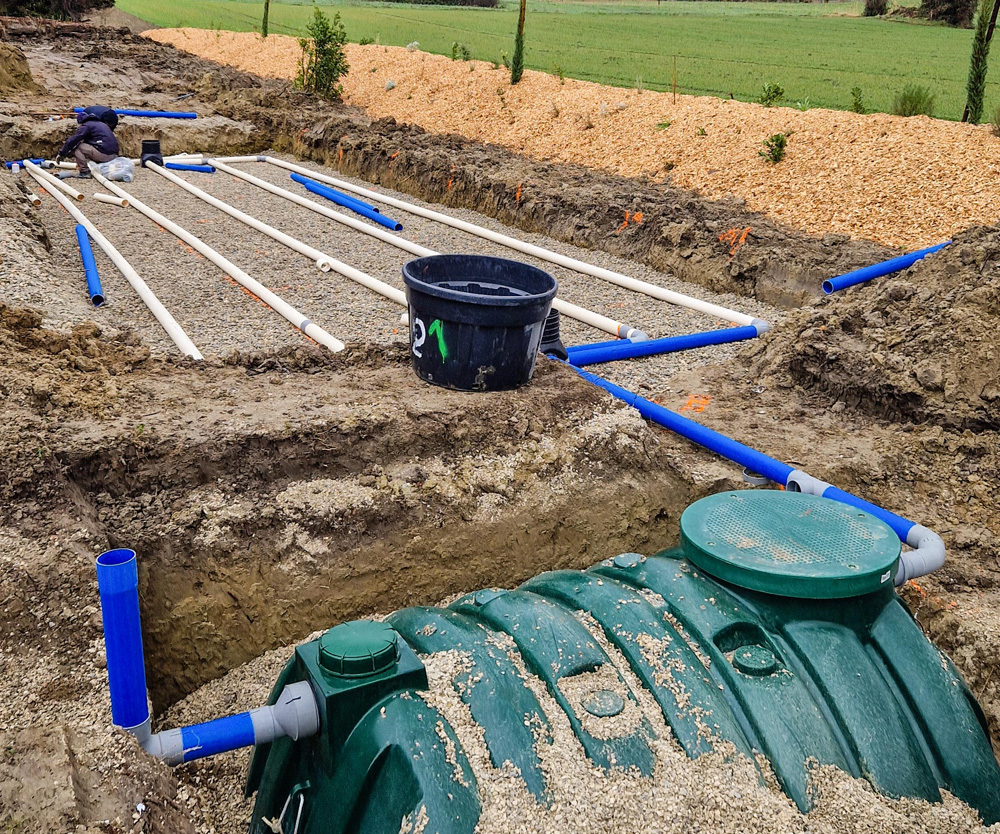 Assainissements individuels et collectifs, réseaux divers, drainage